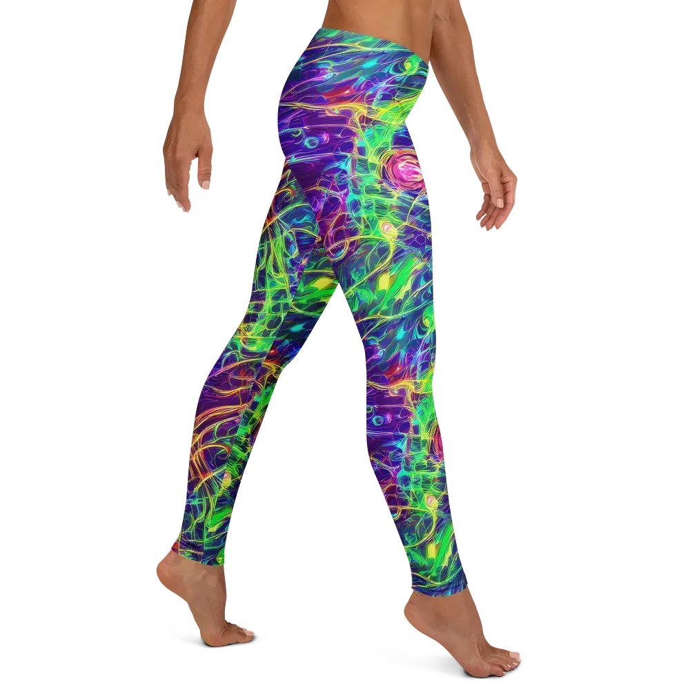 Fluorescent Vines on Leggings — Right