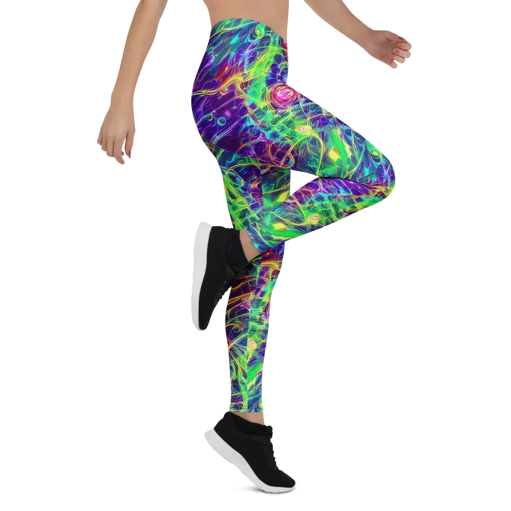 Fluorescent Vines on Leggings — Right