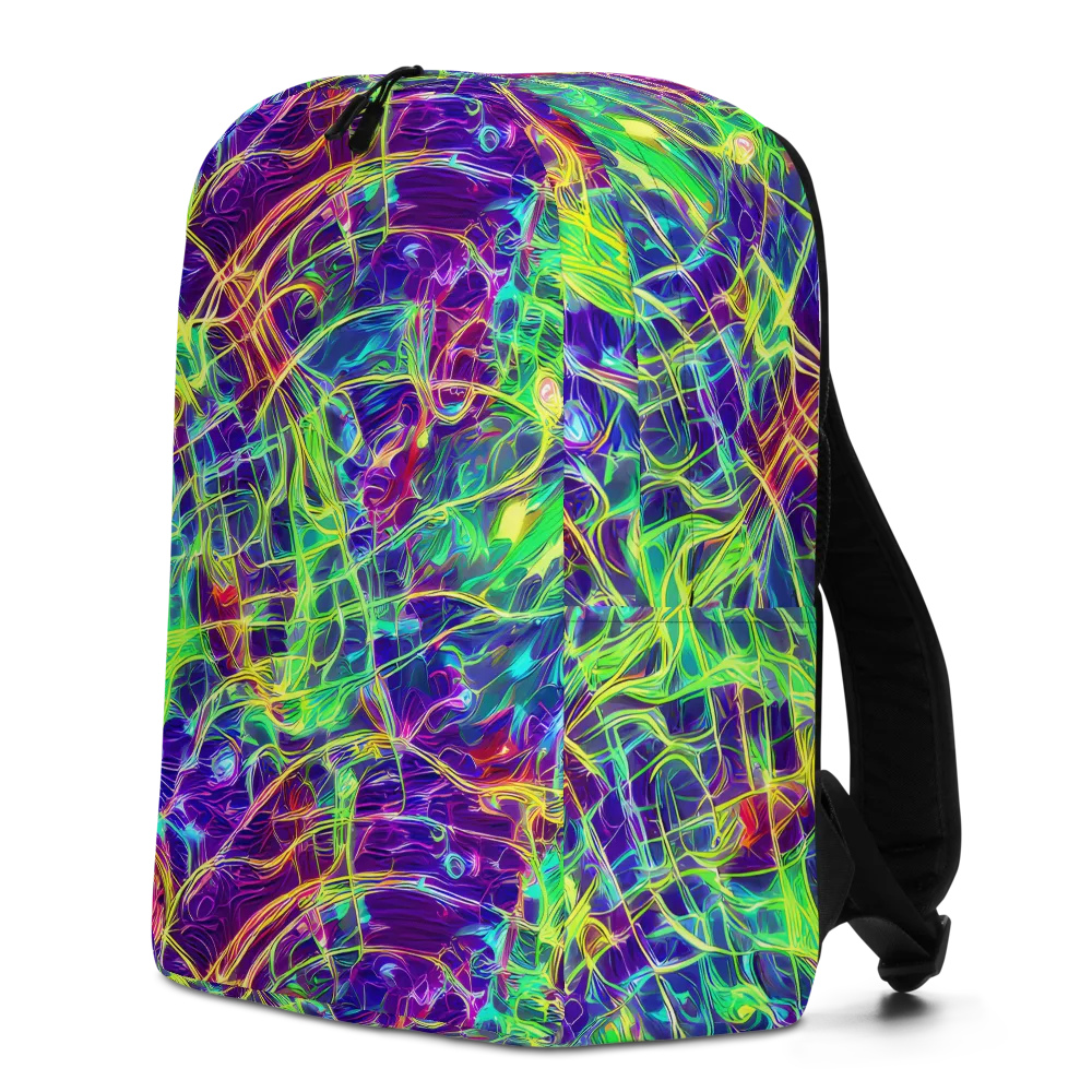 Fluorescent Vines on Minimalist Backpack — Left
