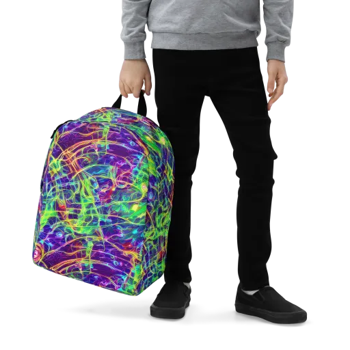 Fluorescent Vines on a Minimalist Backpack