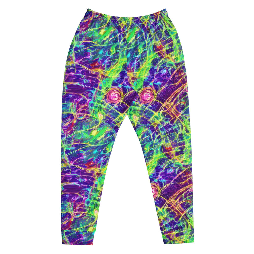 Fluorescent Vines on Men's Joggers — Front