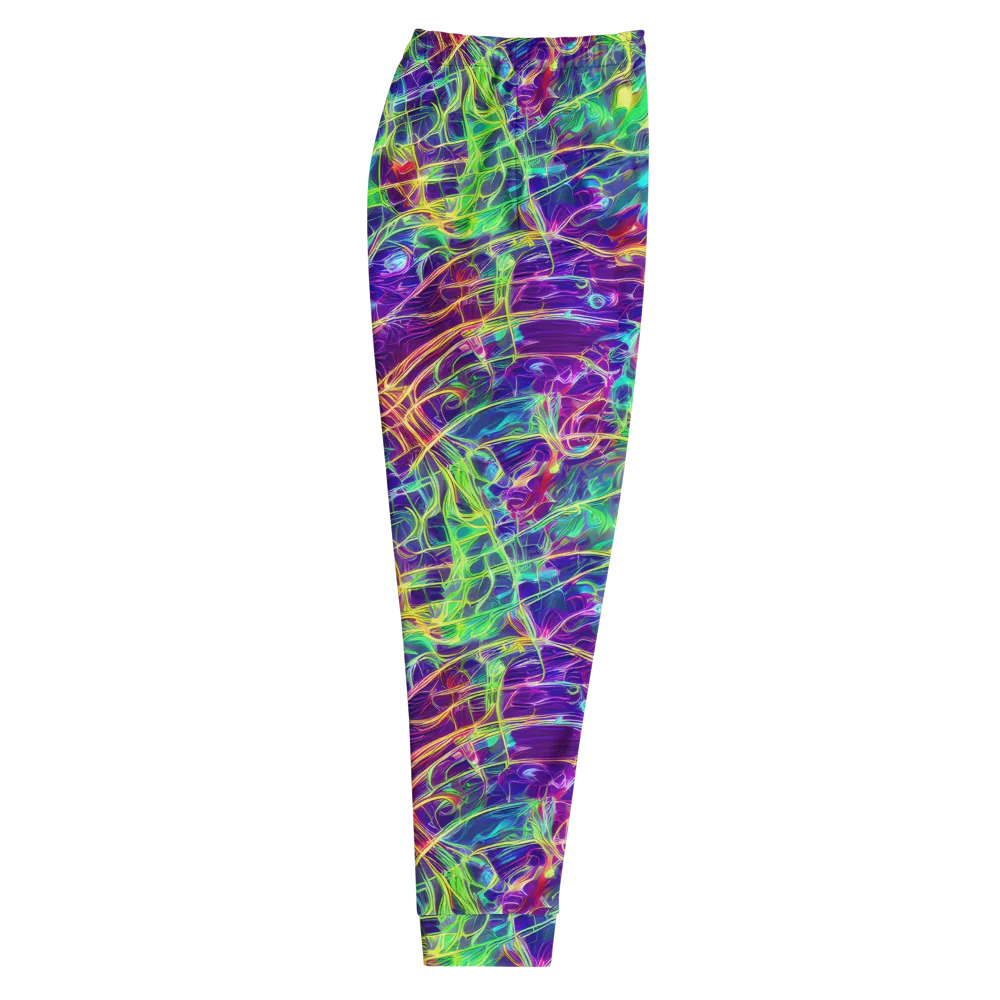Fluorescent Vines on Men's Joggers — Right