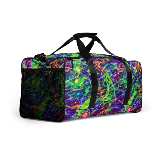 Fluorescent Vines on a Duffle Bag