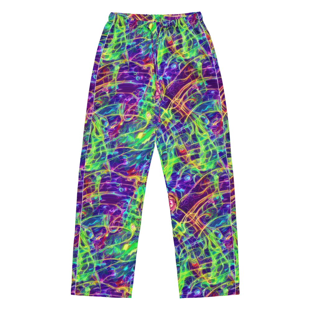 Fluorescent Vines on Women's Pajama Pants — Front