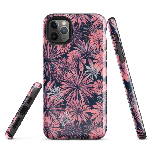 Midnight Coral Garden on a Tough Case for iPhone®