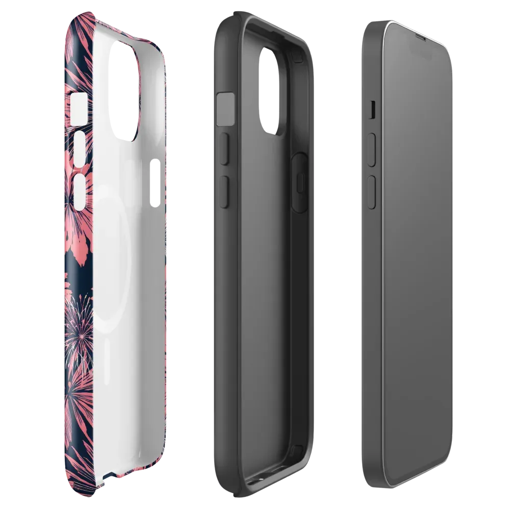 Midnight Coral Garden on MagSafe Tough Case for iPhone® — Front