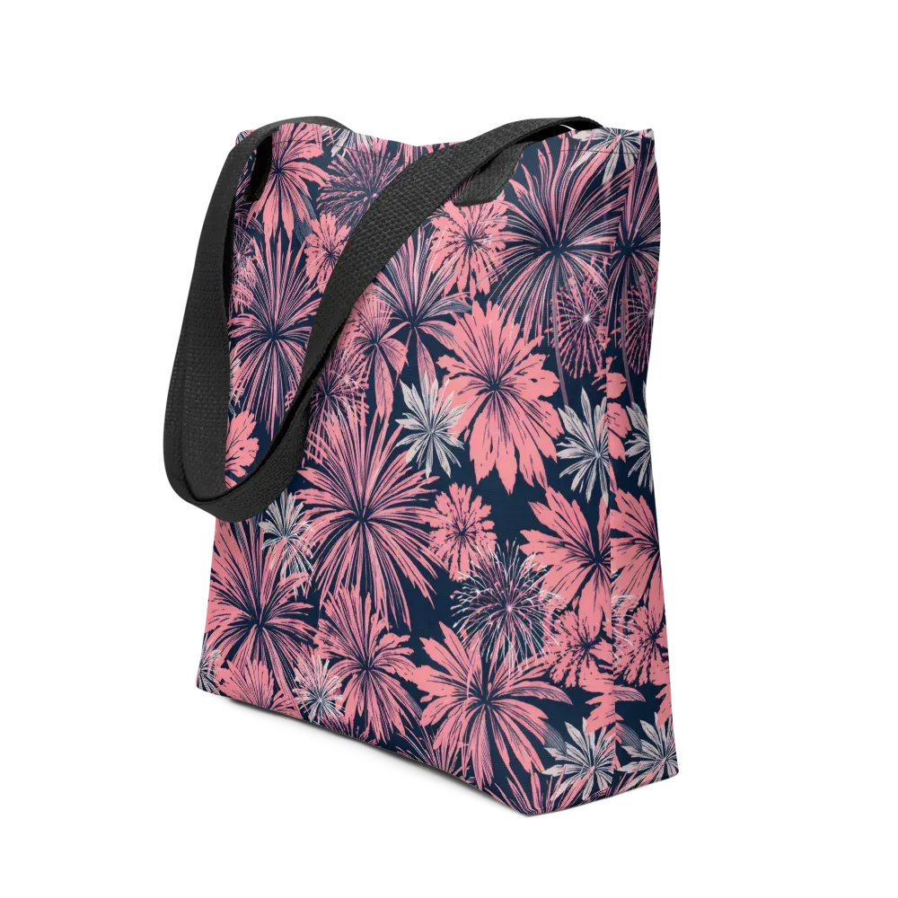 Midnight Coral Garden on Tote Bag — Front