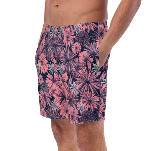 Midnight Coral Garden on a Swim Trunks