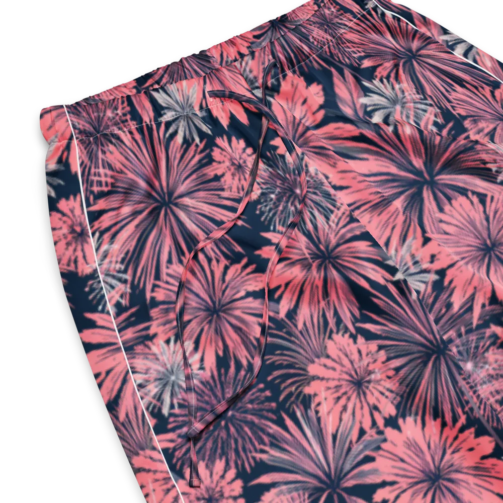 Midnight Coral Garden on Women's Pajama Pants — Product details