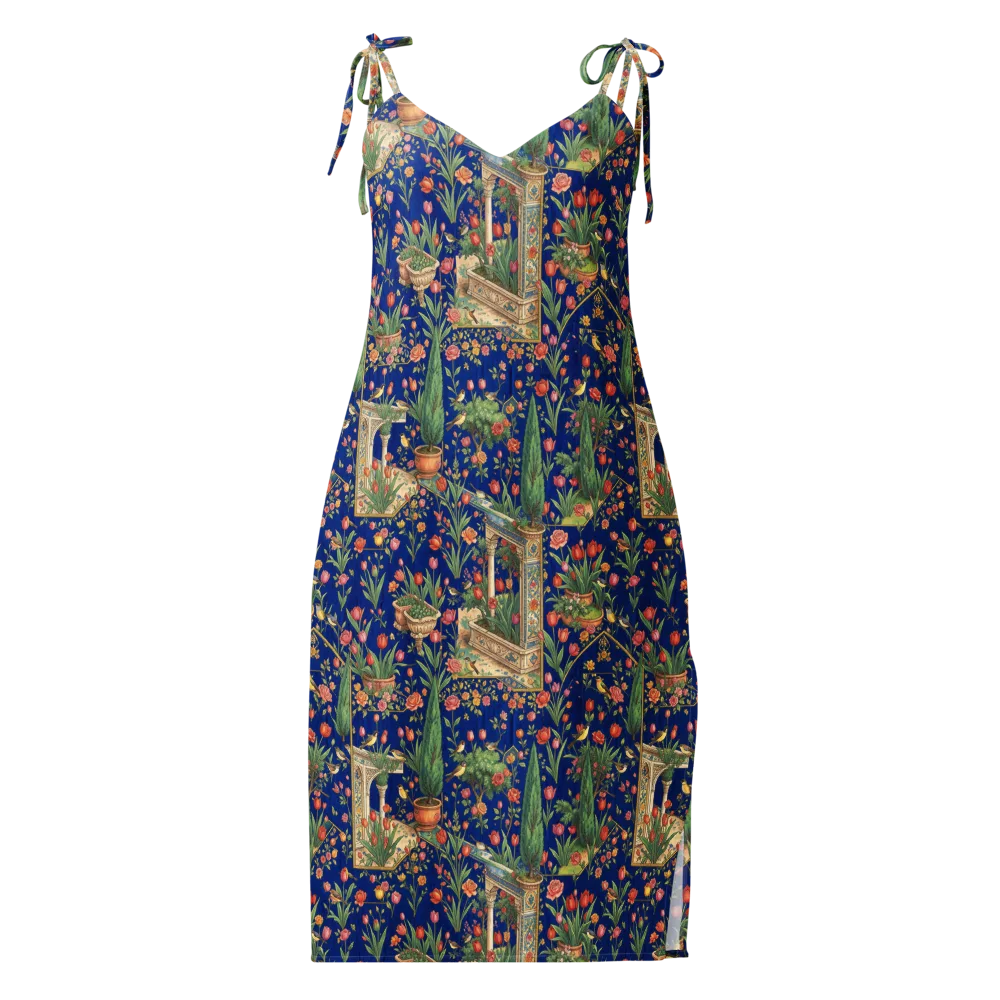 Cypress Aviary on Slip Dress — Front