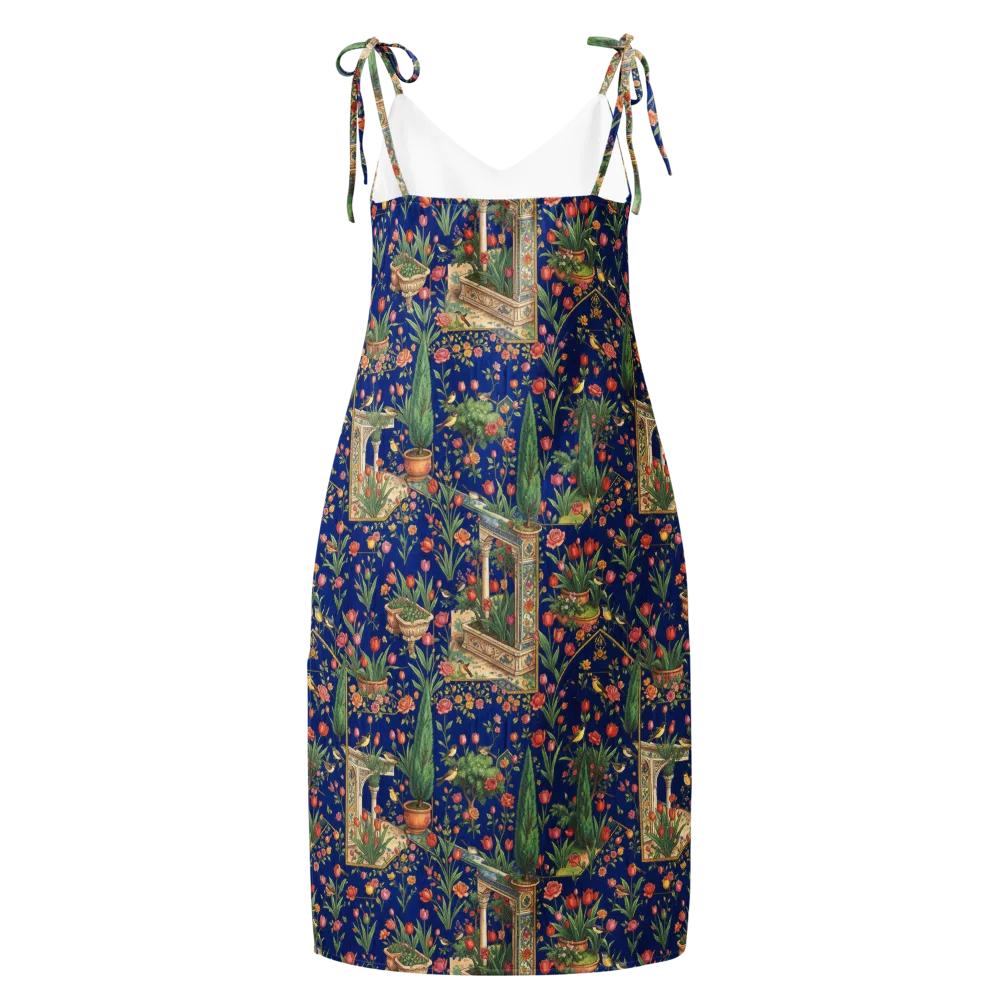 Cypress Aviary on Slip Dress — Back