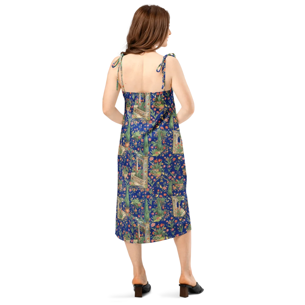 Cypress Aviary on Slip Dress — Back