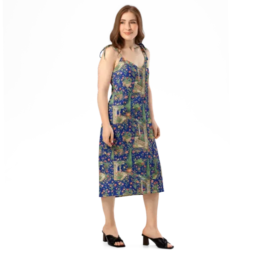 Cypress Aviary on a Slip Dress