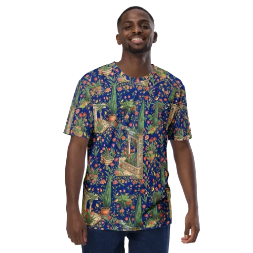 Cypress Aviary on a Men's Crew Neck T-Shirt