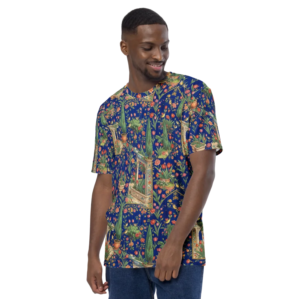 Cypress Aviary on Men's Crew Neck T-Shirt — Left
