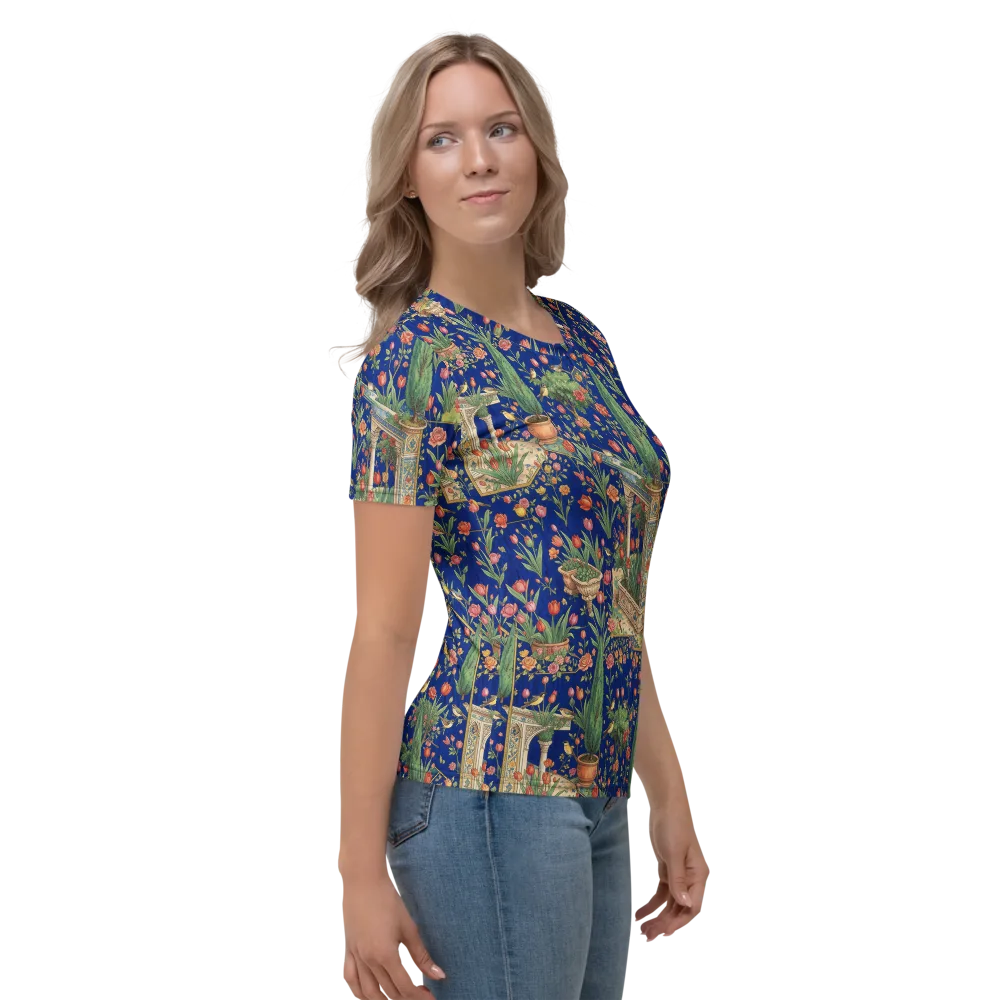 Cypress Aviary on Women's Crew Neck T-Shirt — Right
