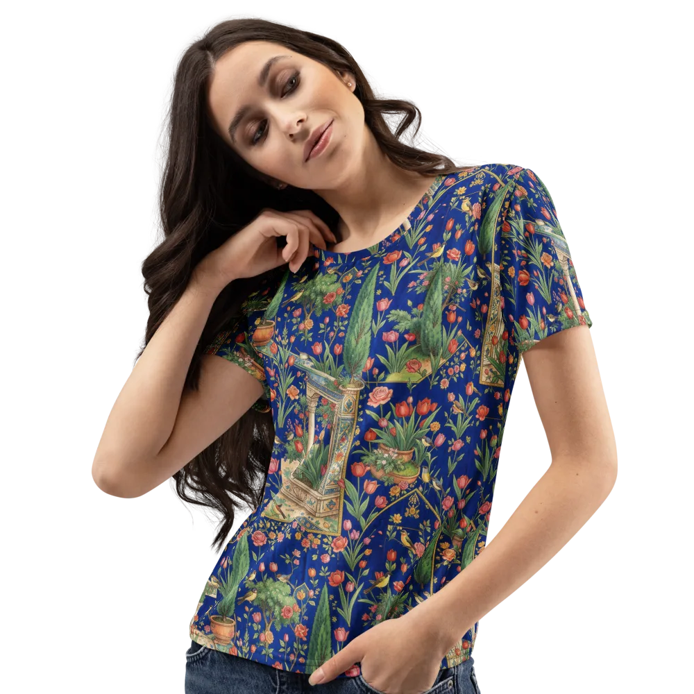 Cypress Aviary on Women's Crew Neck T-Shirt — Left Front