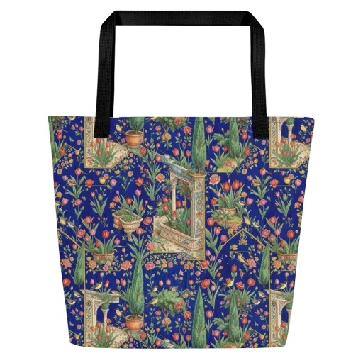 Cypress Aviary on a Large Tote Bag W/ Pocket