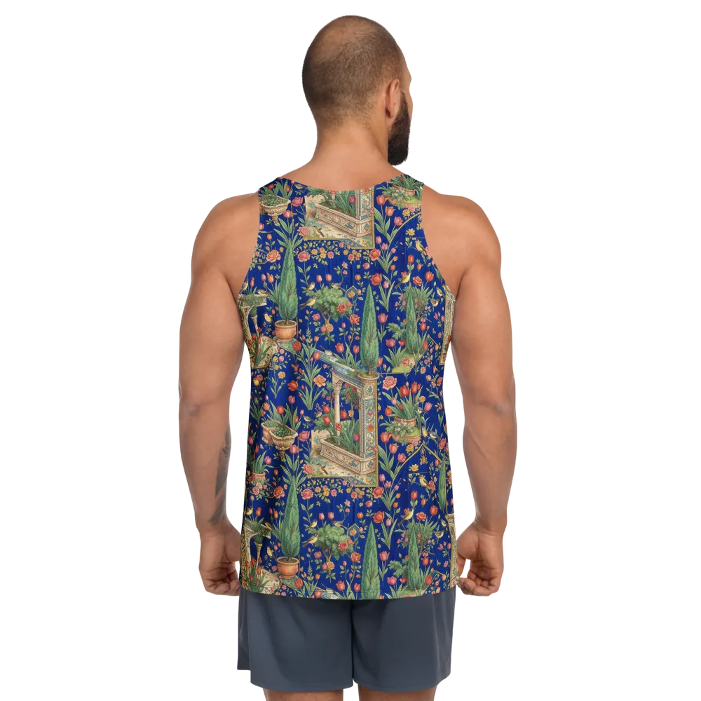 Cypress Aviary on Men's Tank Top — Back