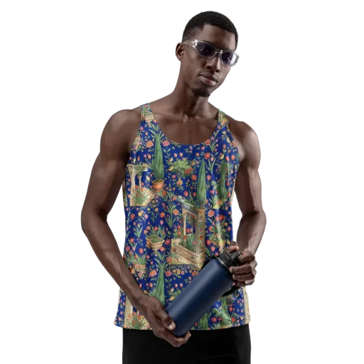 Cypress Aviary on a Men's Tank Top
