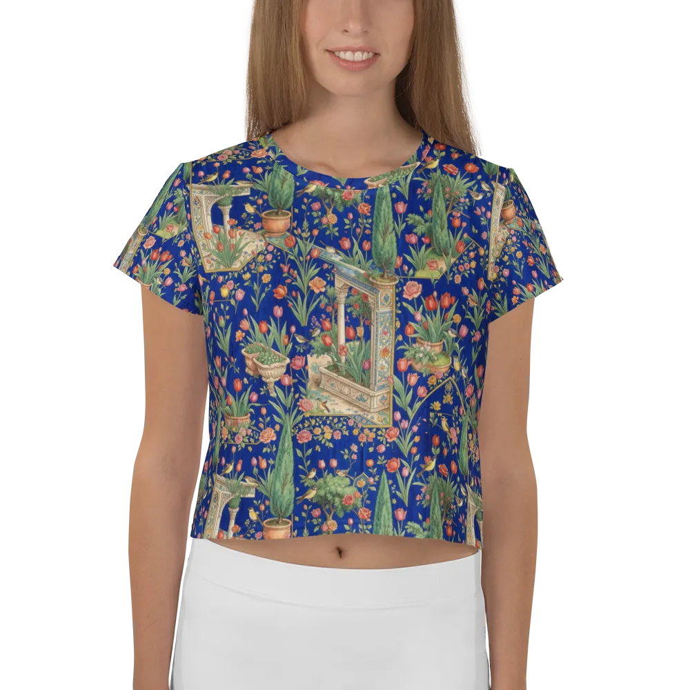 Cypress Aviary on Crop Tee — Front