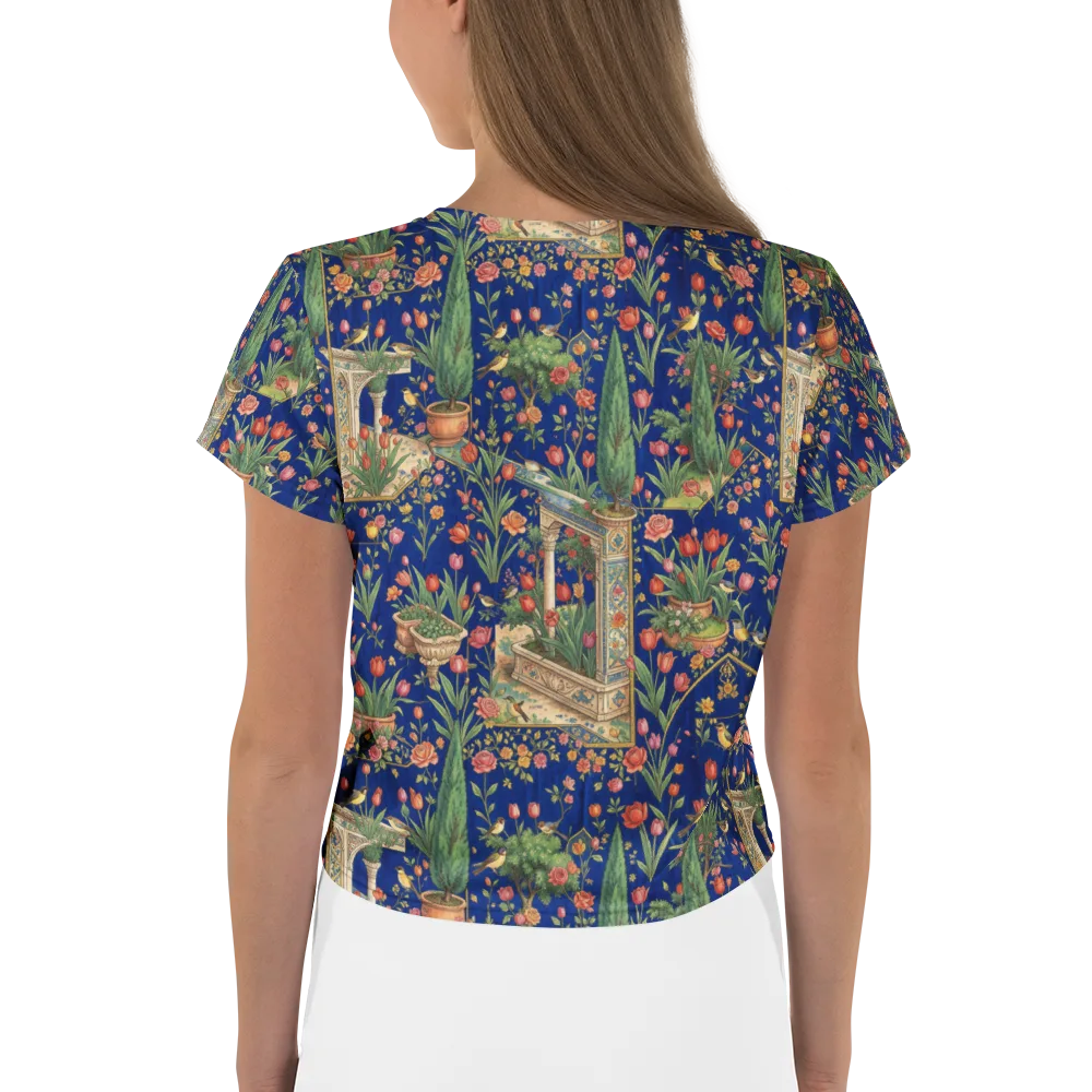 Cypress Aviary on Crop Tee — Back