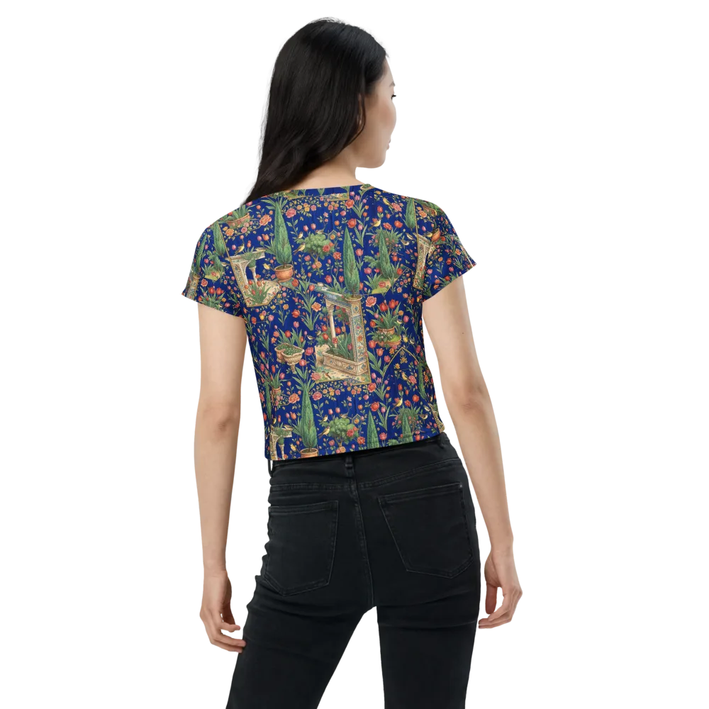 Cypress Aviary on Crop Tee — Back