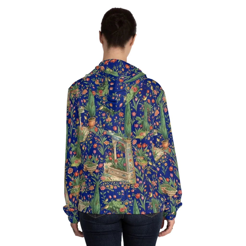 Cypress Aviary on Women's Full-Zip Hoodie — Back On Person