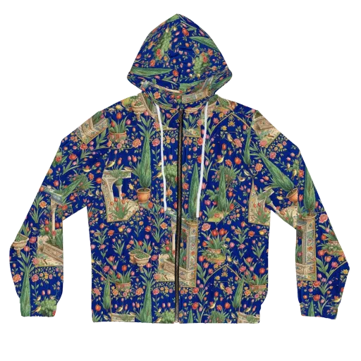 Cypress Aviary on a Women's Full-Zip Hoodie