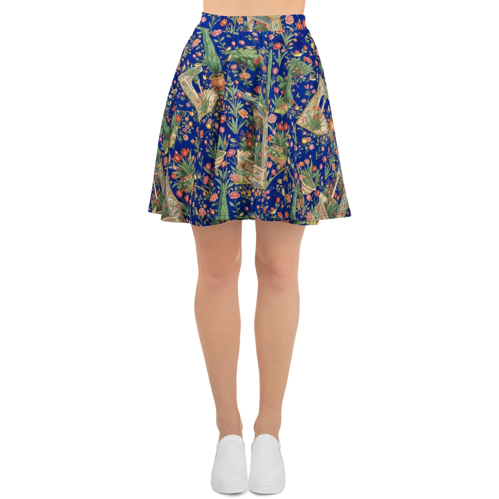 Cypress Aviary on Skater Skirt — Front