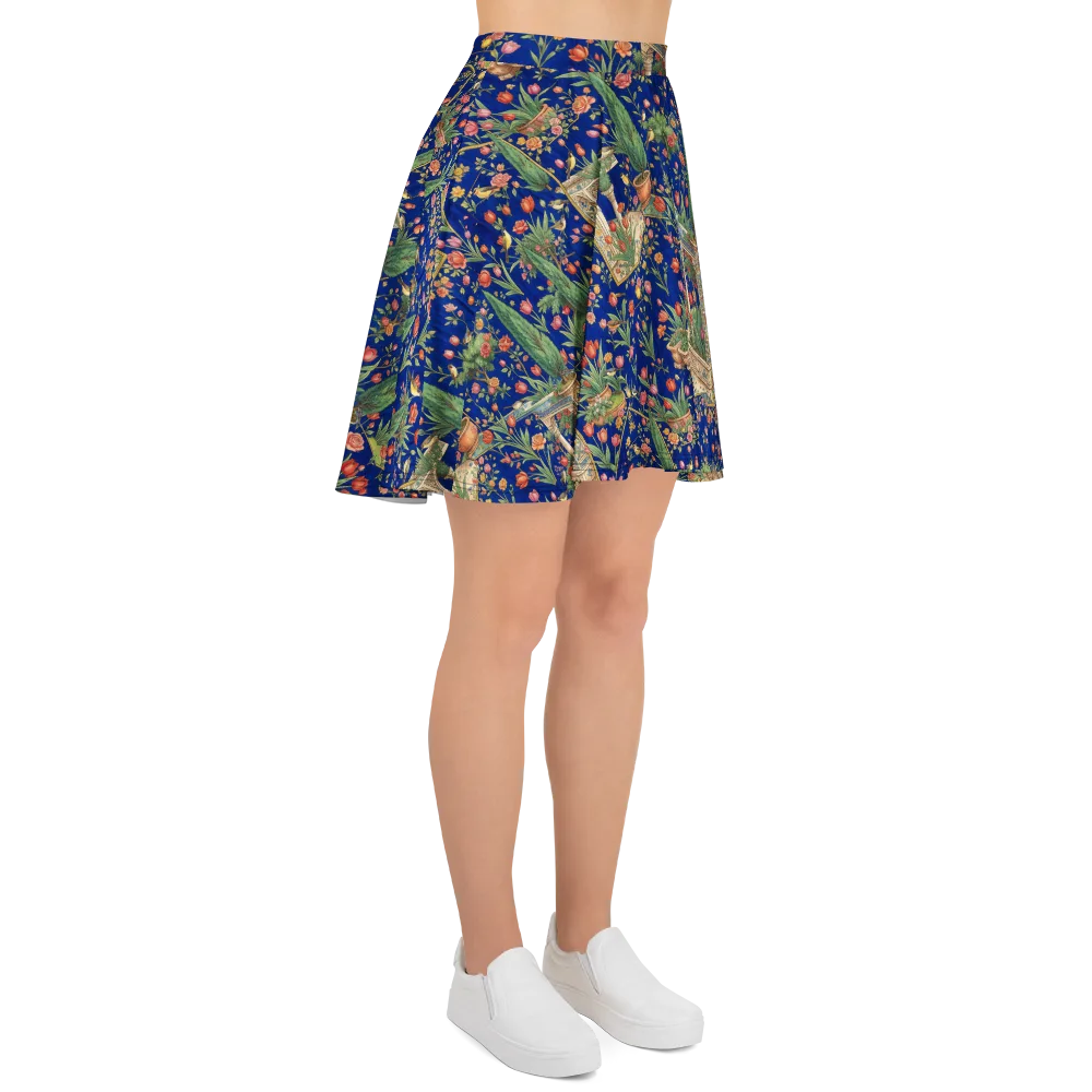 Cypress Aviary on Skater Skirt — Right