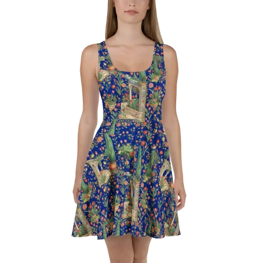 Cypress Aviary on a Skater Dress