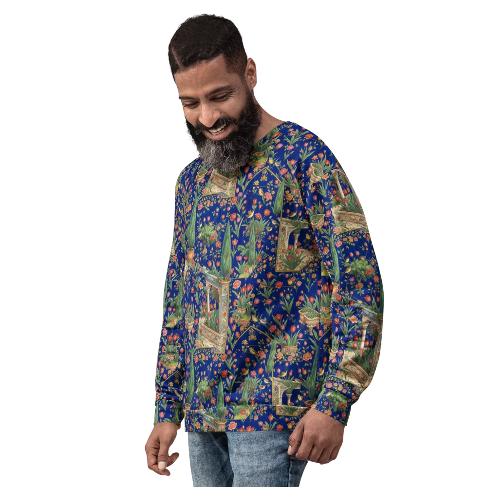 Cypress Aviary on Sweatshirt — Left Front