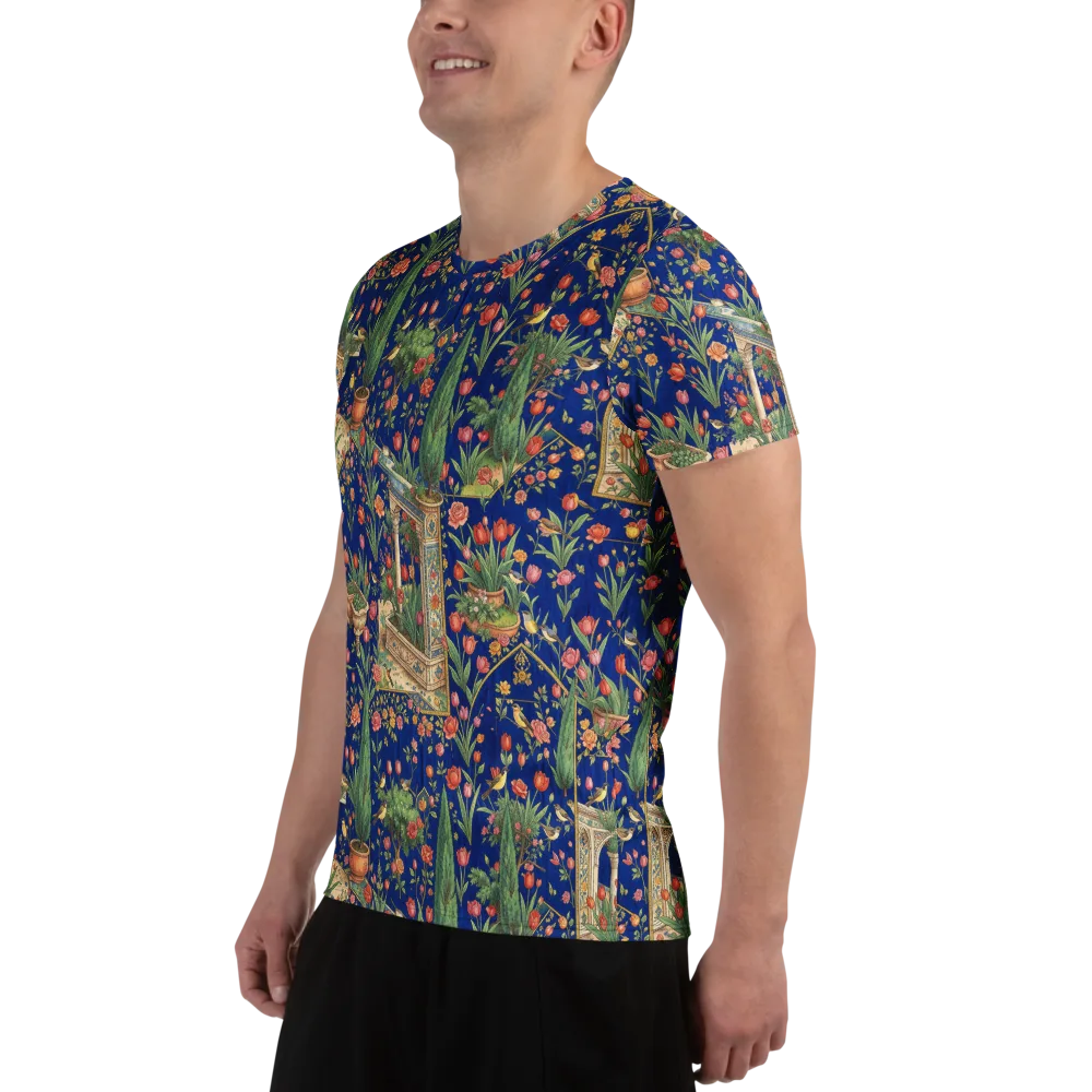 Cypress Aviary on Men's Athletic T-Shirt — Left