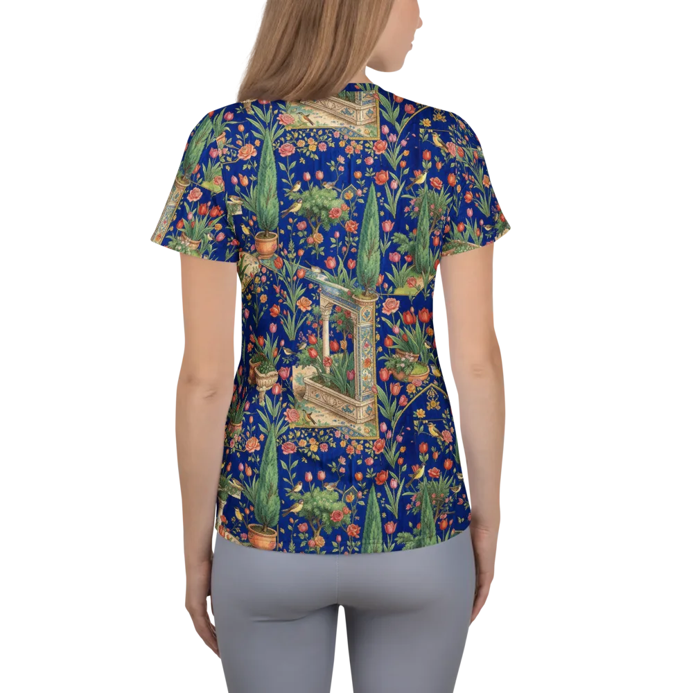 Cypress Aviary on Women's Athletic T-Shirt — Back
