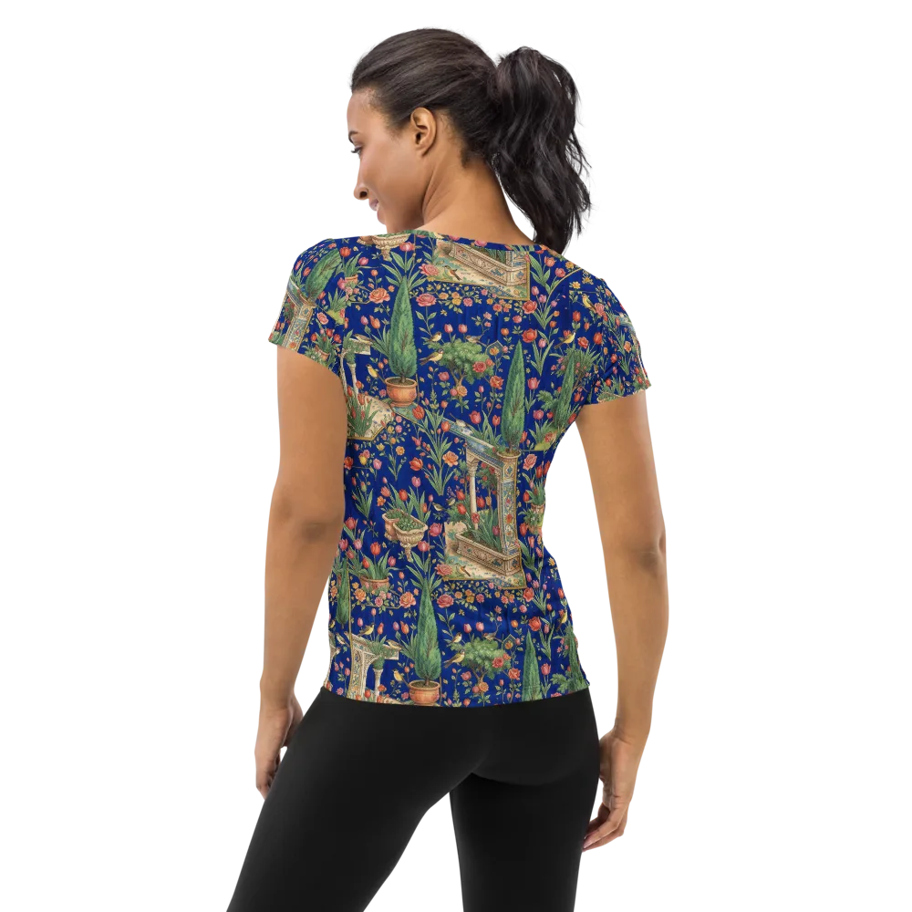 Cypress Aviary on Women's Athletic T-Shirt — Back