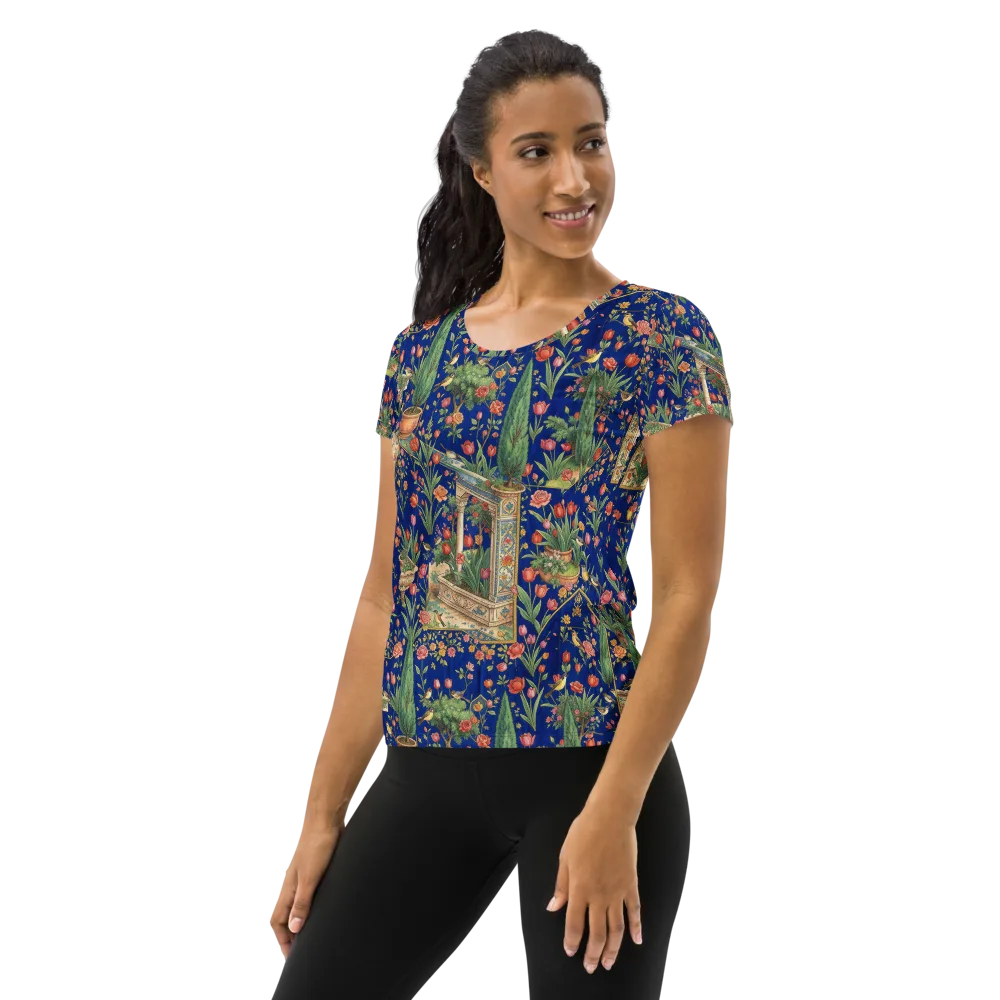 Cypress Aviary on Women's Athletic T-Shirt — Left