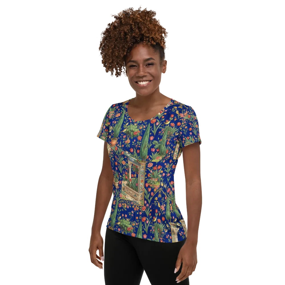 Cypress Aviary on Women's Athletic T-Shirt — Left