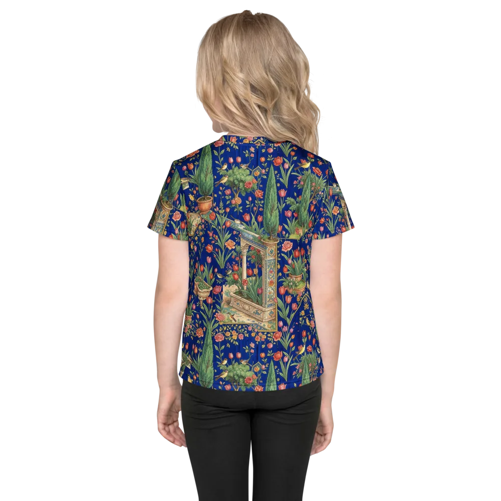 Cypress Aviary on Kids Crew Neck T-Shirt — Back