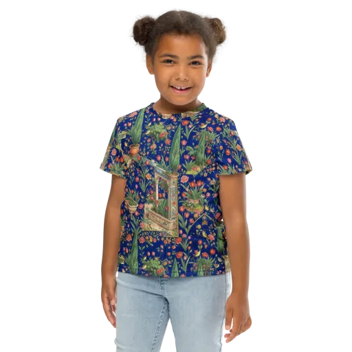 Cypress Aviary on a Kids Crew Neck T-Shirt