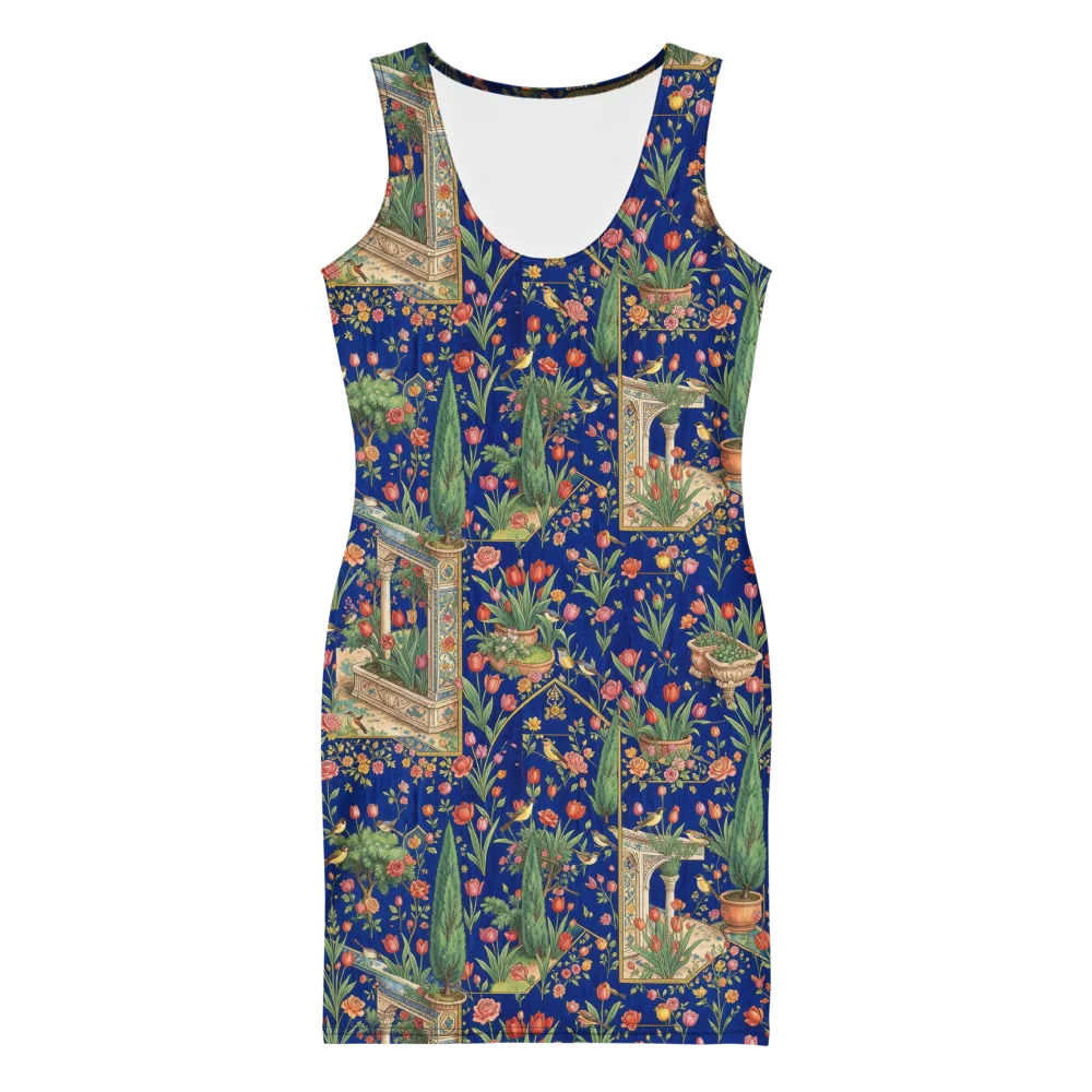 Cypress Aviary on Bodycon Dress — Front