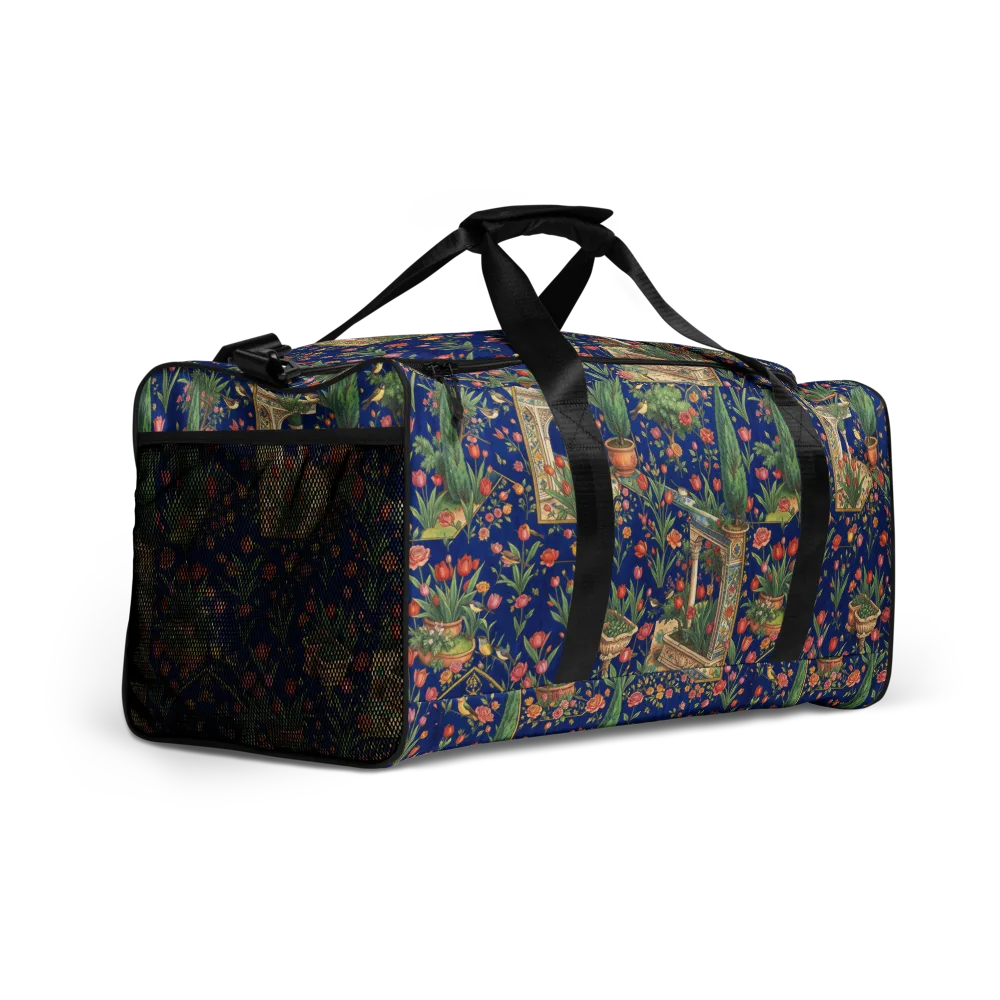Cypress Aviary on Duffle Bag — Right Front