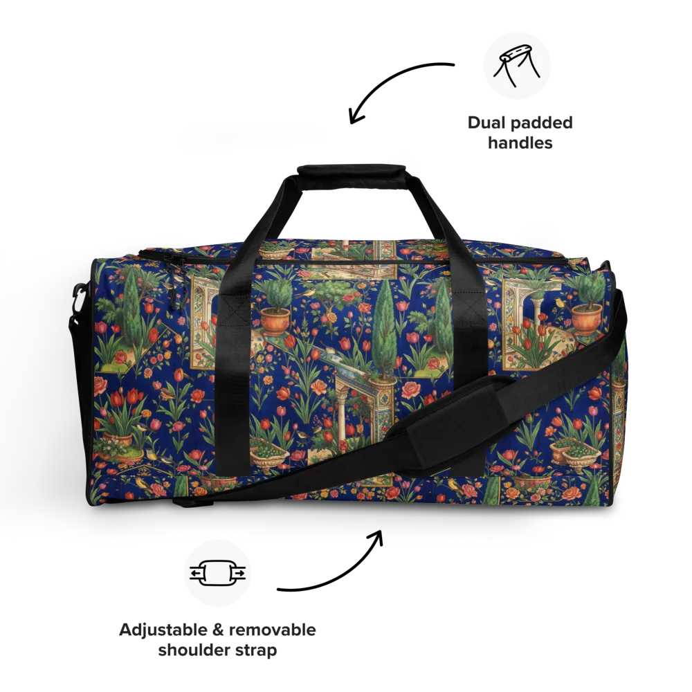 Cypress Aviary on Duffle Bag — Front