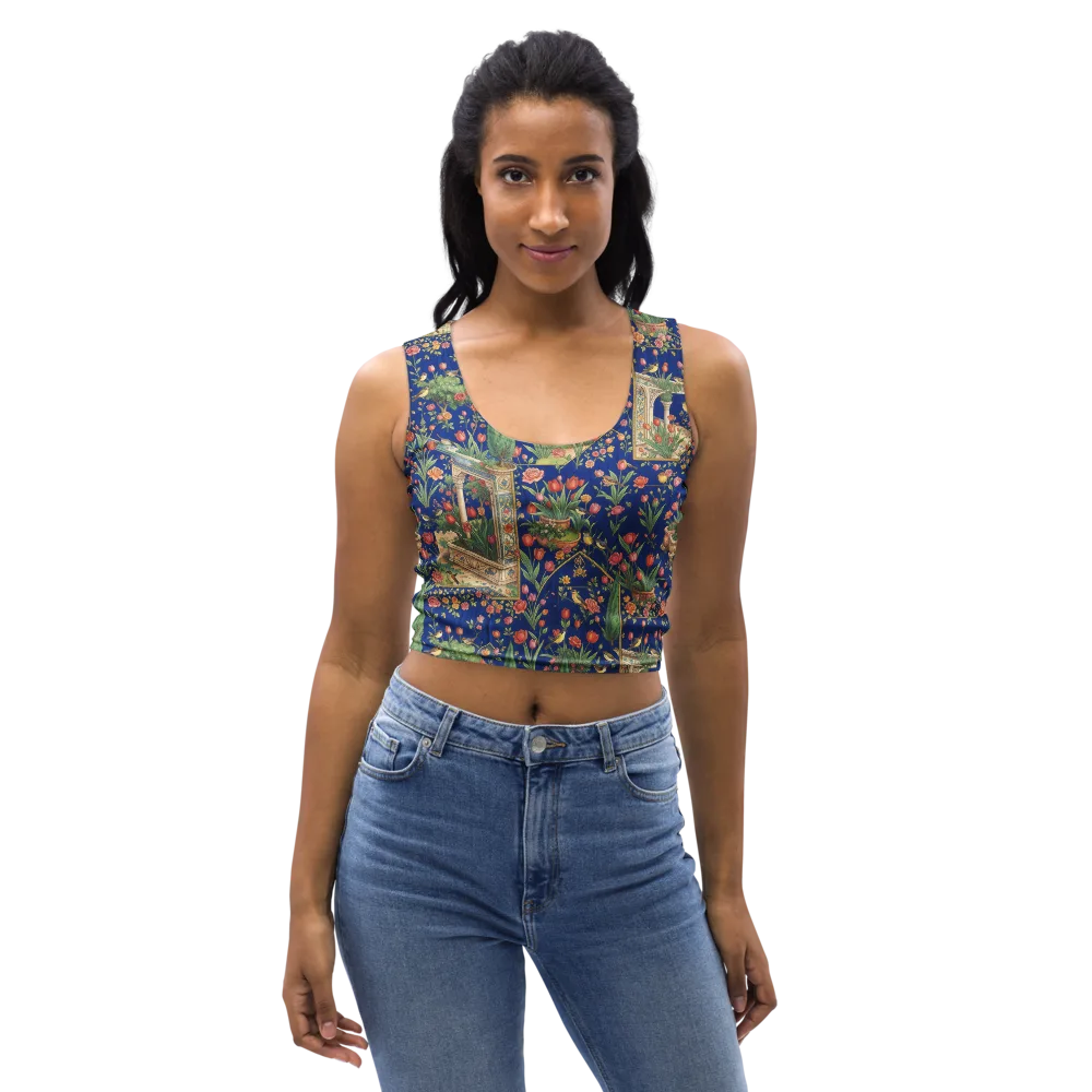 Cypress Aviary on Crop Top — Front