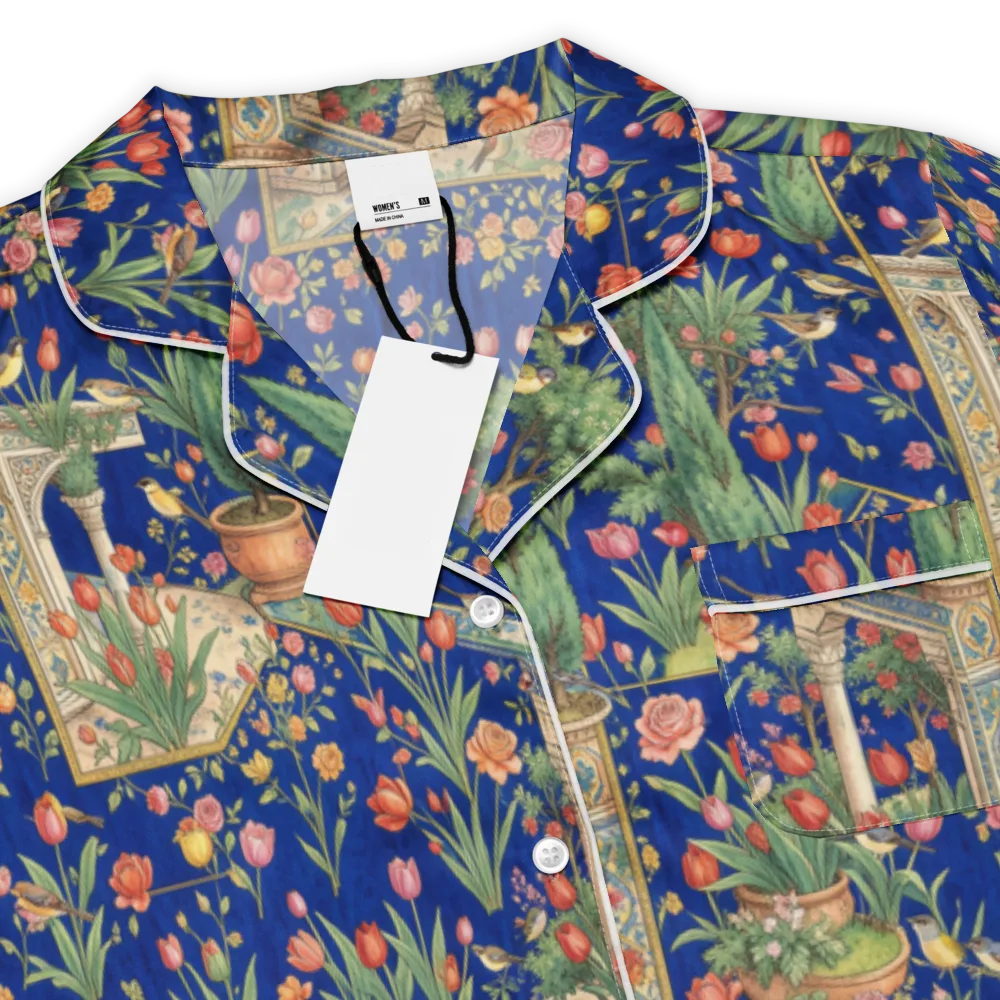Cypress Aviary on Women's Short Sleeve Pajama Top — Product details