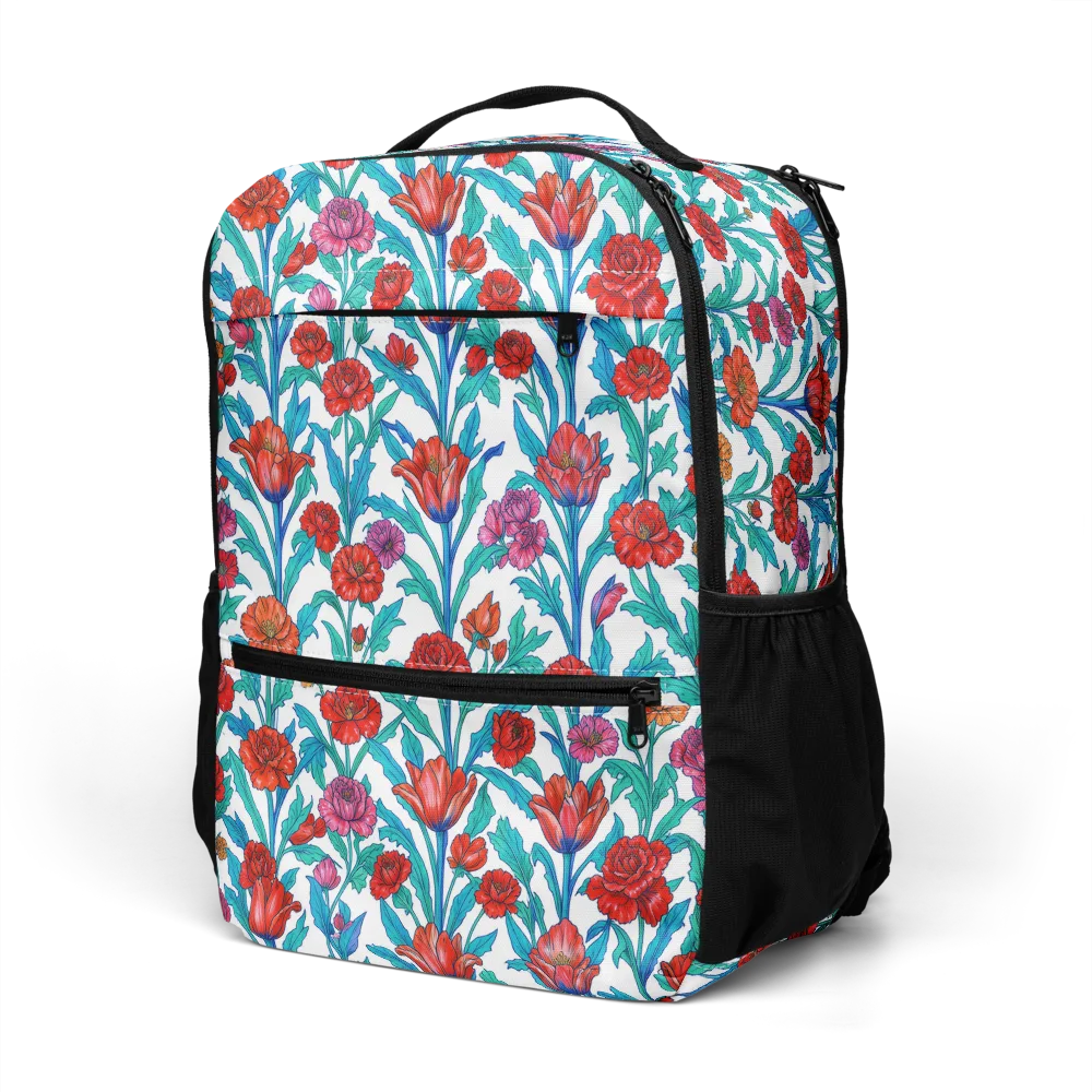 Scarlet Garden on Utility Backpack — Left Front