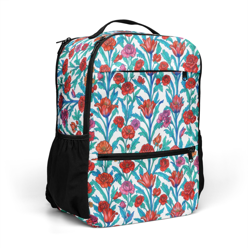 Scarlet Garden on Utility Backpack — Right Front