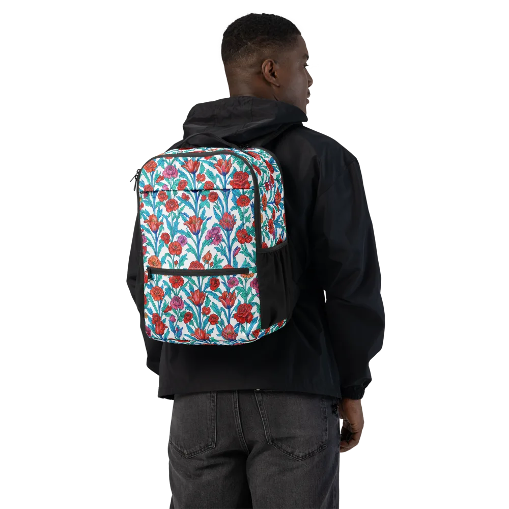 Scarlet Garden on Utility Backpack — Back