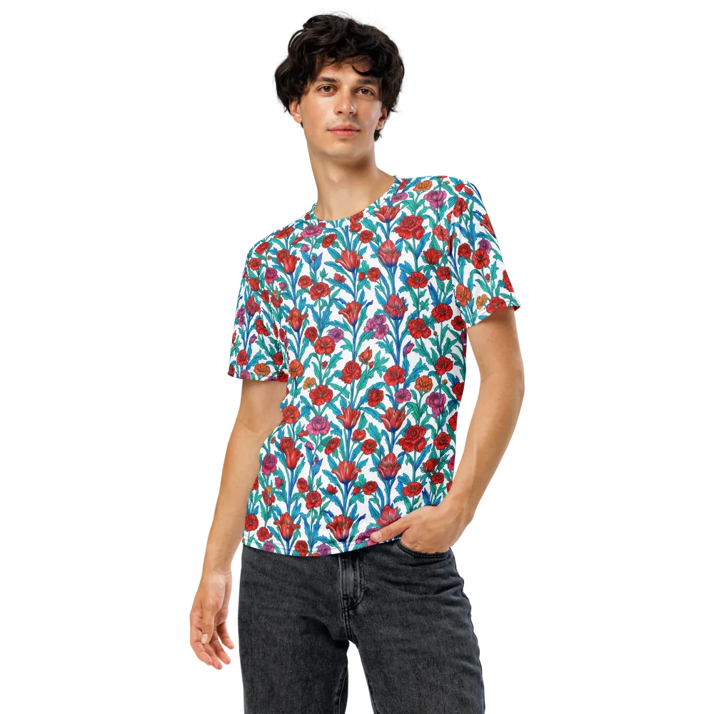 Scarlet Garden on Men's Crew Neck T-Shirt — Front