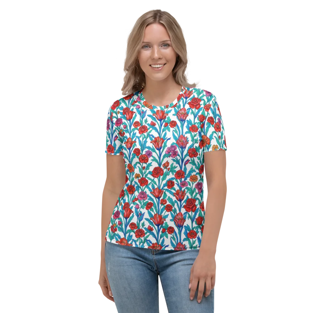 Scarlet Garden on Women's Crew Neck T-Shirt — Front